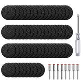 60Pcs Reinforced Fiberglass Cut-Off Wheels – 1-1/4" with 8 Mandrels