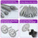 Diamond Grinding Bit Set for Rotary Tools – 1/8" (3mm) Shank, 4 Set Options