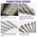 20Pcs Diamond Stone Carving Burr Bits – 1/8" (3mm) Shank