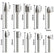 10Pcs 1/4" Shank Tungsten Carbide Burr Bits Compatible with Dremel
