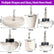 Buffing Wheel Polishing Bits with 1/4 Inch Shank For Dremel
