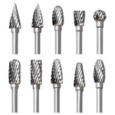 1/8” Shank Tungsten Carbide Rotary Burr Set for Dremel