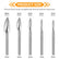 5Pcs HSS Wood Carving Bits Set – 1/8" (3mm) Shank