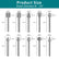 20Pcs HSS Rotary Burr & Router Bit Set – 1/8" (3mm) Shank