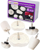 Buffing Wheel Polishing Bits with 1/4 Inch Shank For Dremel