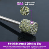 Diamond Grinding & Polishing Kit – 1/8" (3mm) Shank, 3 Set Options