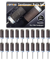 28Pcs Sanding Drums Sandpaper Sticks Set for Dremel Rotary Tool