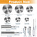 Cutting Wheel for Drill, Rotary Tool Cutting Discs with 6pcs Steel Saw Blades