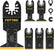 5Pcs Titanium Oscillating Multi-Tool Saw Blades for Wood & Metal