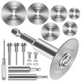 Cutting Wheel for Drill, Rotary Tool Cutting Discs with 6pcs Steel Saw Blades