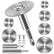 Cutting Wheel for Drill, Rotary Tool Cutting Discs with 6pcs Steel Saw Blades