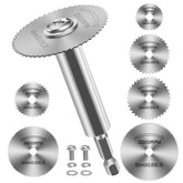 Cutting Wheel for Drill, Rotary Tool Cutting Discs with 6pcs Steel Saw Blades