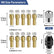 15Pcs Drill Chuck & Brass Collet Set – M8x0.75mm, 0.5–3.2mm
