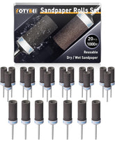 28Pcs Sanding Drums Sandpaper Sticks Set for Dremel Rotary Tool