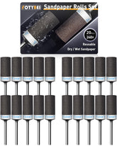28Pcs Sanding Drums Sandpaper Sticks Set for Dremel Rotary Tool