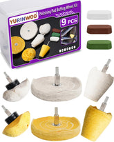 Buffing Wheel Polishing Kit for Drill – 1/4" Shank, 3 Set Options