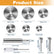 Cutting Wheel for Drill, Rotary Tool Cutting Discs with 6pcs Steel Saw Blades