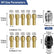 15Pcs Multi Chuck & Brass Collet Set – 0.8–3.2mm, M7x0.75mm