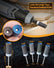 1500 2000 2500 3000 Grit Reusable Sanding Rolls & Sticks Kit for Dremel Rotary Tool with 1/8" Shank, 16Pcs Sanding Drums Accessories Dry/Wet Abrasive Cylinders for Wood/Metal/Jade Polishing