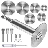 Cutting Wheel for Drill, Rotary Tool Cutting Discs with 6pcs Steel Saw Blades