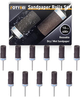 28Pcs Sanding Drums Sandpaper Sticks Set for Dremel Rotary Tool