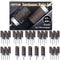 1500 2000 2500 3000 Grit Reusable Sanding Rolls & Sticks Kit for Dremel Rotary Tool with 1/8" Shank, 16Pcs Sanding Drums Accessories Dry/Wet Abrasive Cylinders for Wood/Metal/Jade Polishing