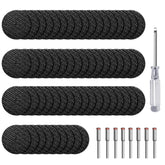 60pcs Rotary Tool Cut Off Wheels 1-1/4'' Reinforced Fiberglass Cutting Wheel Discs with 8pcs 402 Mandrels