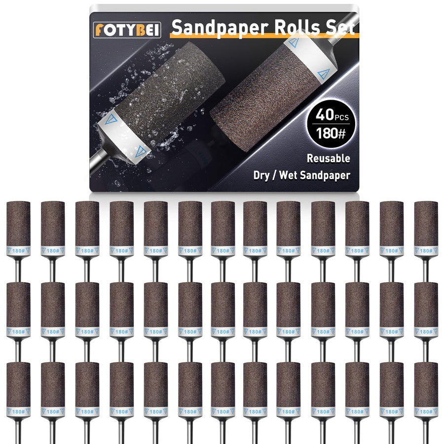 1500 2000 2500 3000 Grit Reusable Sanding Rolls & Sticks Kit for Dremel Rotary Tool with 1/8" Shank, 16Pcs Sanding Drums Accessories Dry/Wet Abrasive Cylinders for Wood/Metal/Jade Polishing