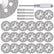 FOTYBEI 20pcs 545 Diamond Coated Cutting Wheel (20mm) for Dremel Rotary Tool with 402 Mandrel (3mm) 4pcs and Screwdriver for Rotary Tool Accessories Stone Glass Cutting (20pcs-20mm)