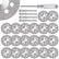 FOTYBEI 20pcs 545 Diamond Coated Cutting Wheel (20mm) for Dremel Rotary Tool with 402 Mandrel (3mm) 4pcs and Screwdriver for Rotary Tool Accessories Stone Glass Cutting (20pcs-20mm)