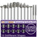 Diamond Grinding Bits Set – 46/120 Grit, 1/8" (3mm) Shank, 5 Options