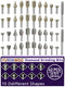 Diamond Grinding Bits Set – 46/120 Grit, 1/8" (3mm) Shank, 5 Options