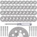 FOTYBEI 20pcs 545 Diamond Coated Cutting Wheel (20mm) for Dremel Rotary Tool with 402 Mandrel (3mm) 4pcs and Screwdriver for Rotary Tool Accessories Stone Glass Cutting (20pcs-20mm)