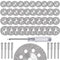 FOTYBEI 20pcs 545 Diamond Coated Cutting Wheel (20mm) for Dremel Rotary Tool with 402 Mandrel (3mm) 4pcs and Screwdriver for Rotary Tool Accessories Stone Glass Cutting (20pcs-20mm)