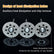 20pcs 545 Diamond Cutting Wheel Cut Off Discs Coated (22mm) for Dremel Rotary Tool