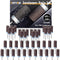 1500 2000 2500 3000 Grit Reusable Sanding Rolls & Sticks Kit for Dremel Rotary Tool with 1/8" Shank, 16Pcs Sanding Drums Accessories Dry/Wet Abrasive Cylinders for Wood/Metal/Jade Polishing