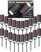 28Pcs Sanding Drums Sandpaper Sticks Set for Dremel Rotary Tool