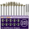 Diamond Grinding Bits Set – 46/120 Grit, 1/8" (3mm) Shank, 5 Options