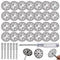 FOTYBEI 20pcs 545 Diamond Coated Cutting Wheel (20mm) for Dremel Rotary Tool with 402 Mandrel (3mm) 4pcs and Screwdriver for Rotary Tool Accessories Stone Glass Cutting (20pcs-20mm)